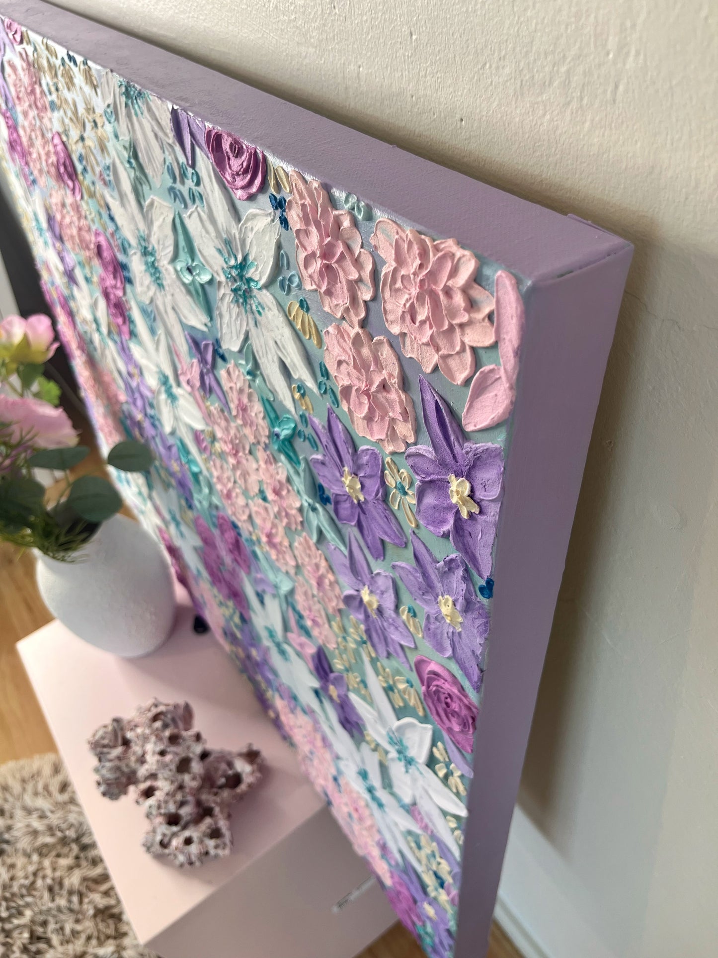 ‘Bloom Again’- Original Textured Artwork On Canvas