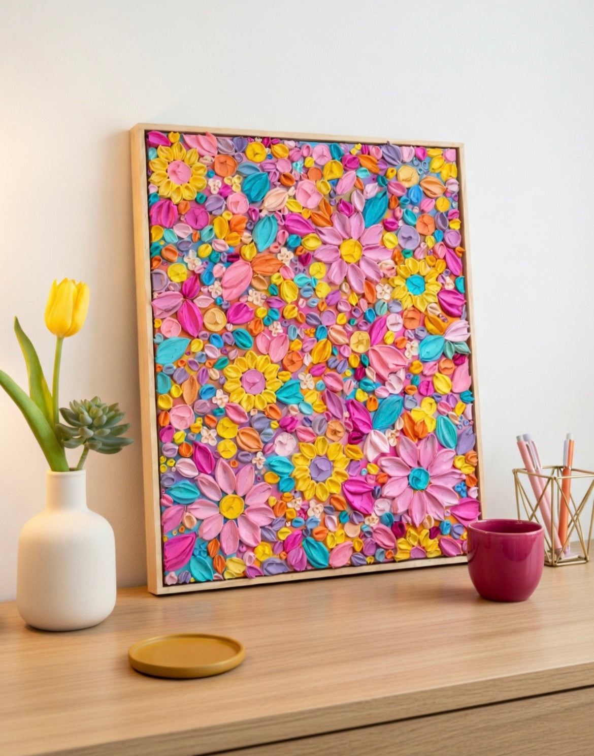 ‘Sunstorm’- Original Textured Artwork On Canvas