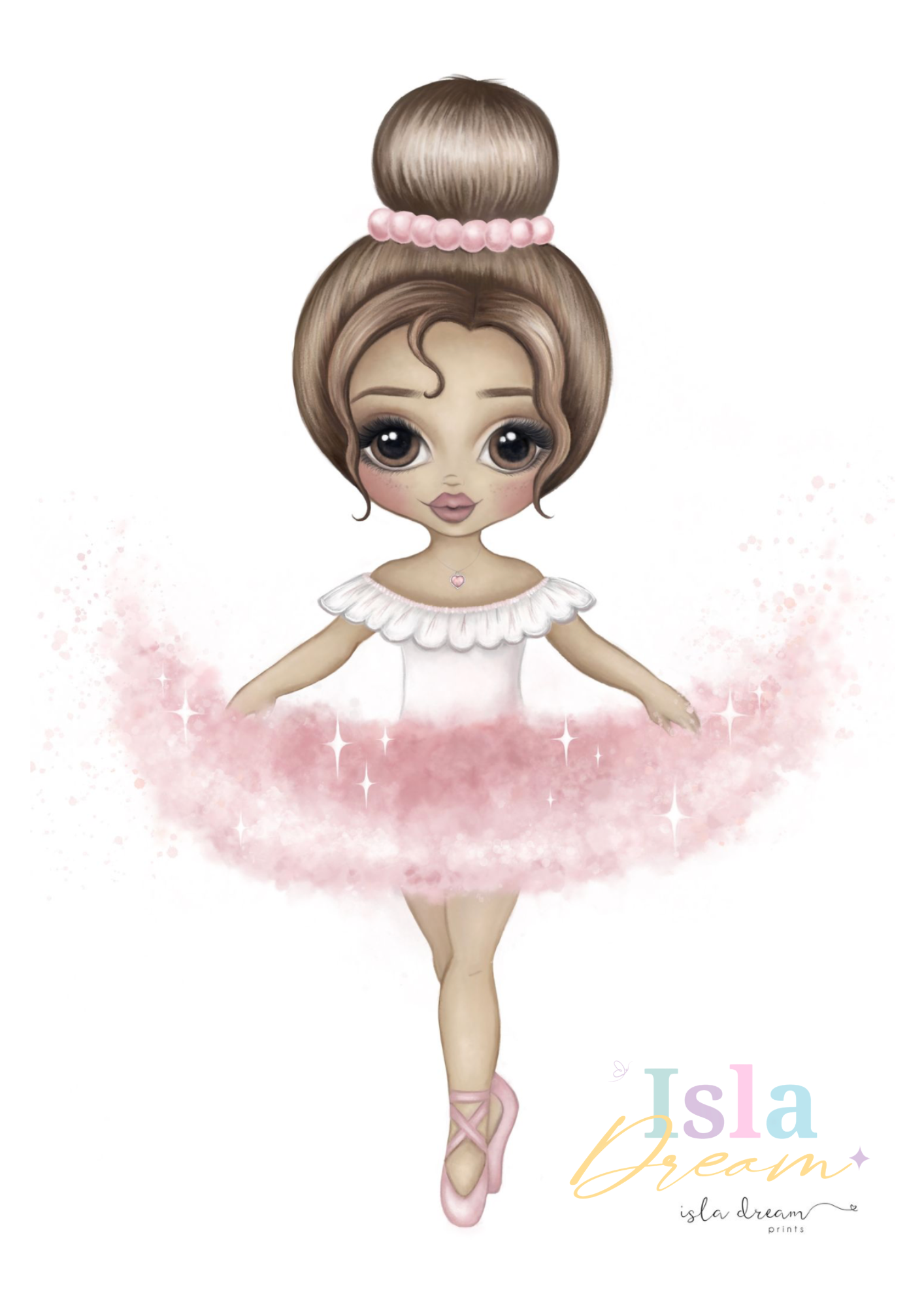 Ariana the Ballerina Print - Lilac
