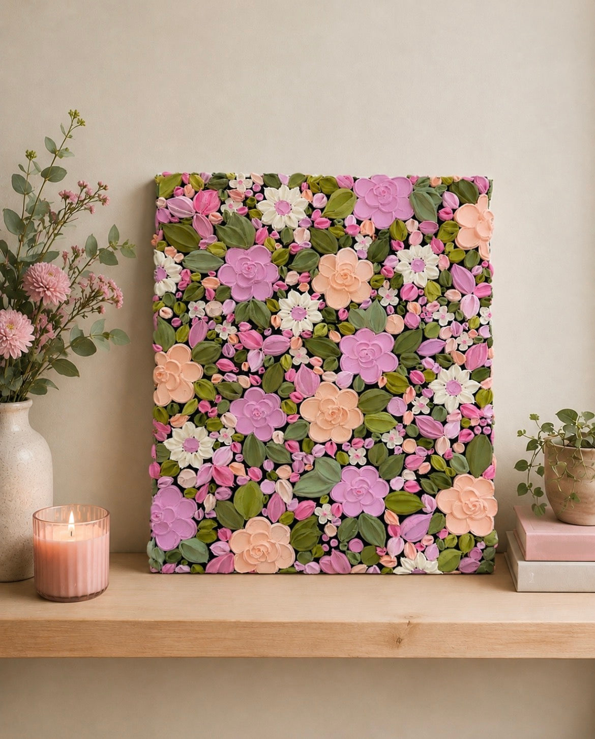 ‘Rosie 3!’- Original Textured Artwork On Canvas