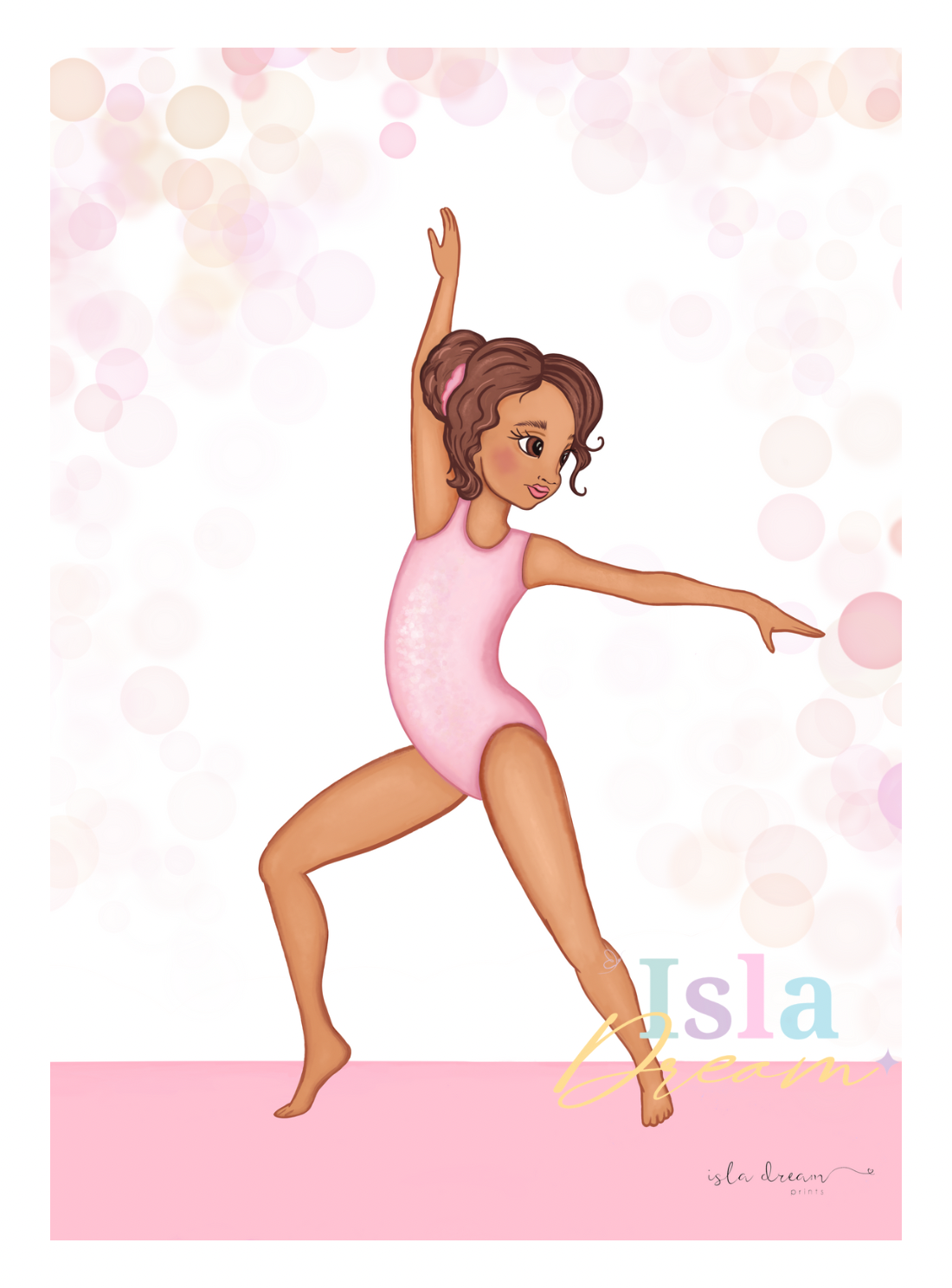 Gymnastics girl 3- pink