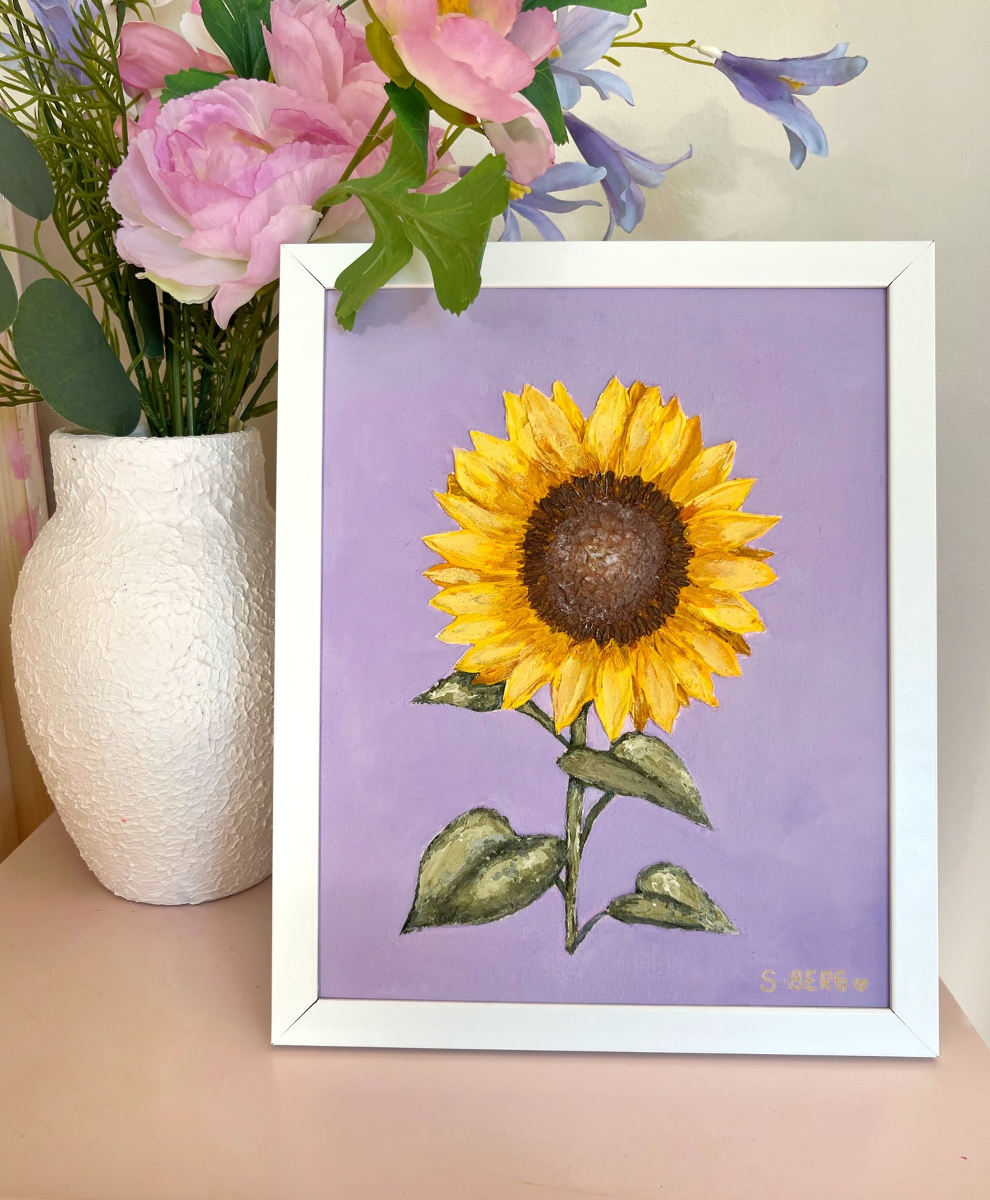 ‘Sunlit dreams’- Original Textured Artwork On Canvas