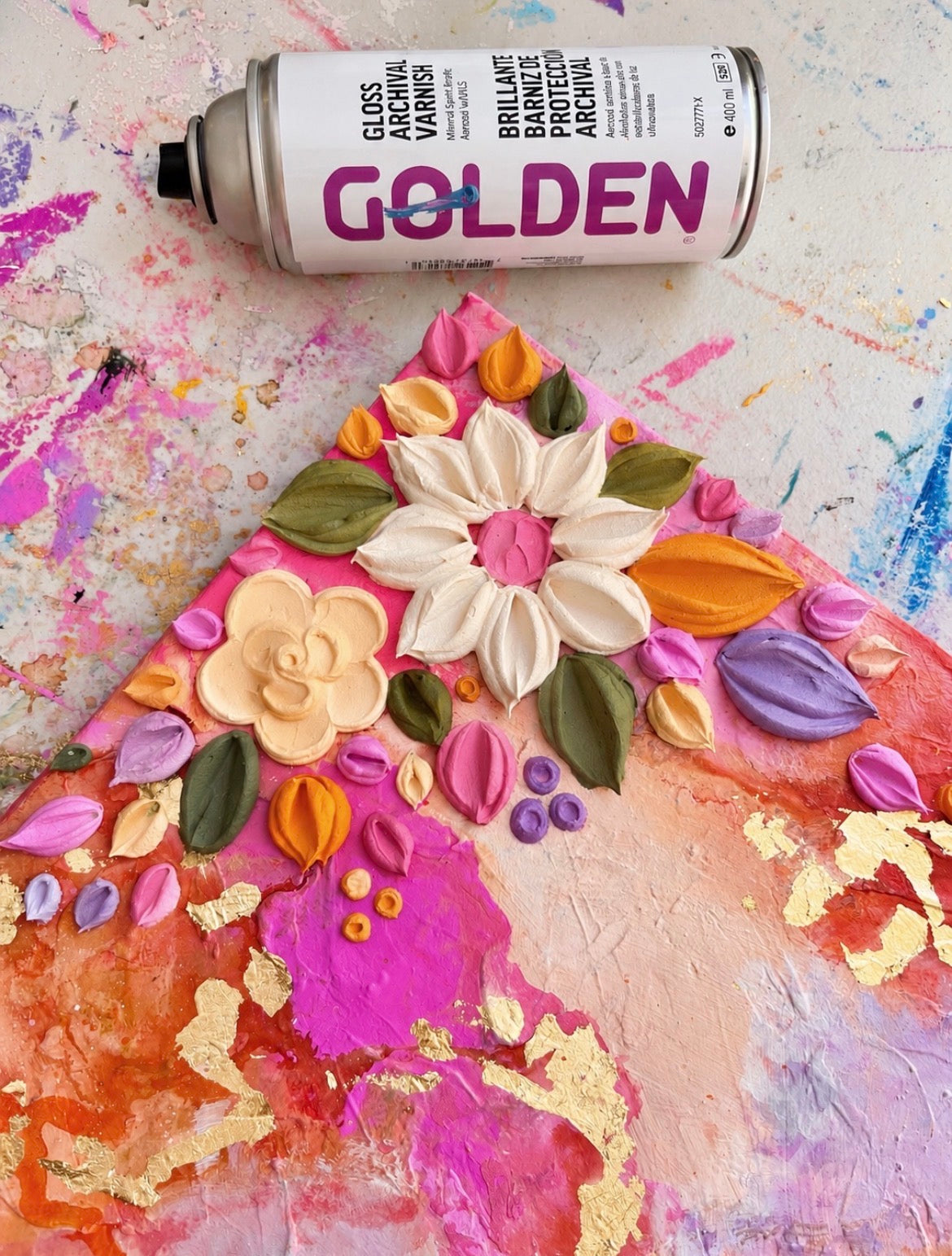 ‘Golden hour’ -Original Textured Artwork On Canvas
