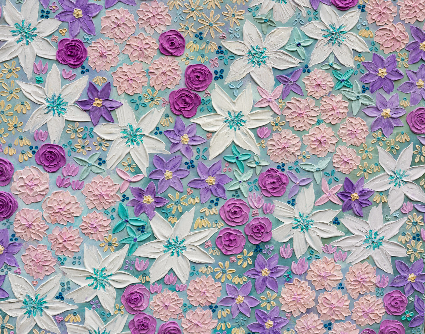 ‘Bloom Again’- Original Textured Artwork On Canvas