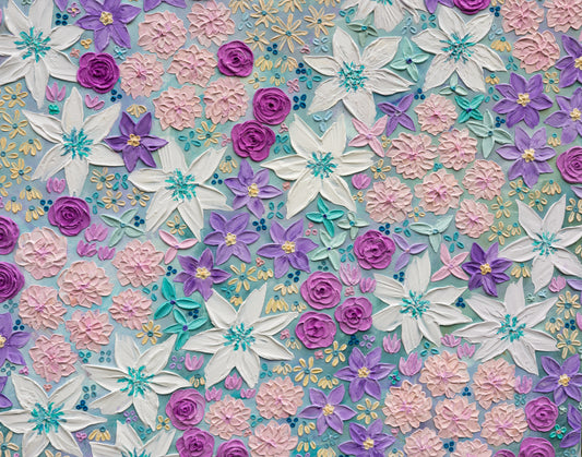 ‘Bloom Again’- Original Textured Artwork On Canvas