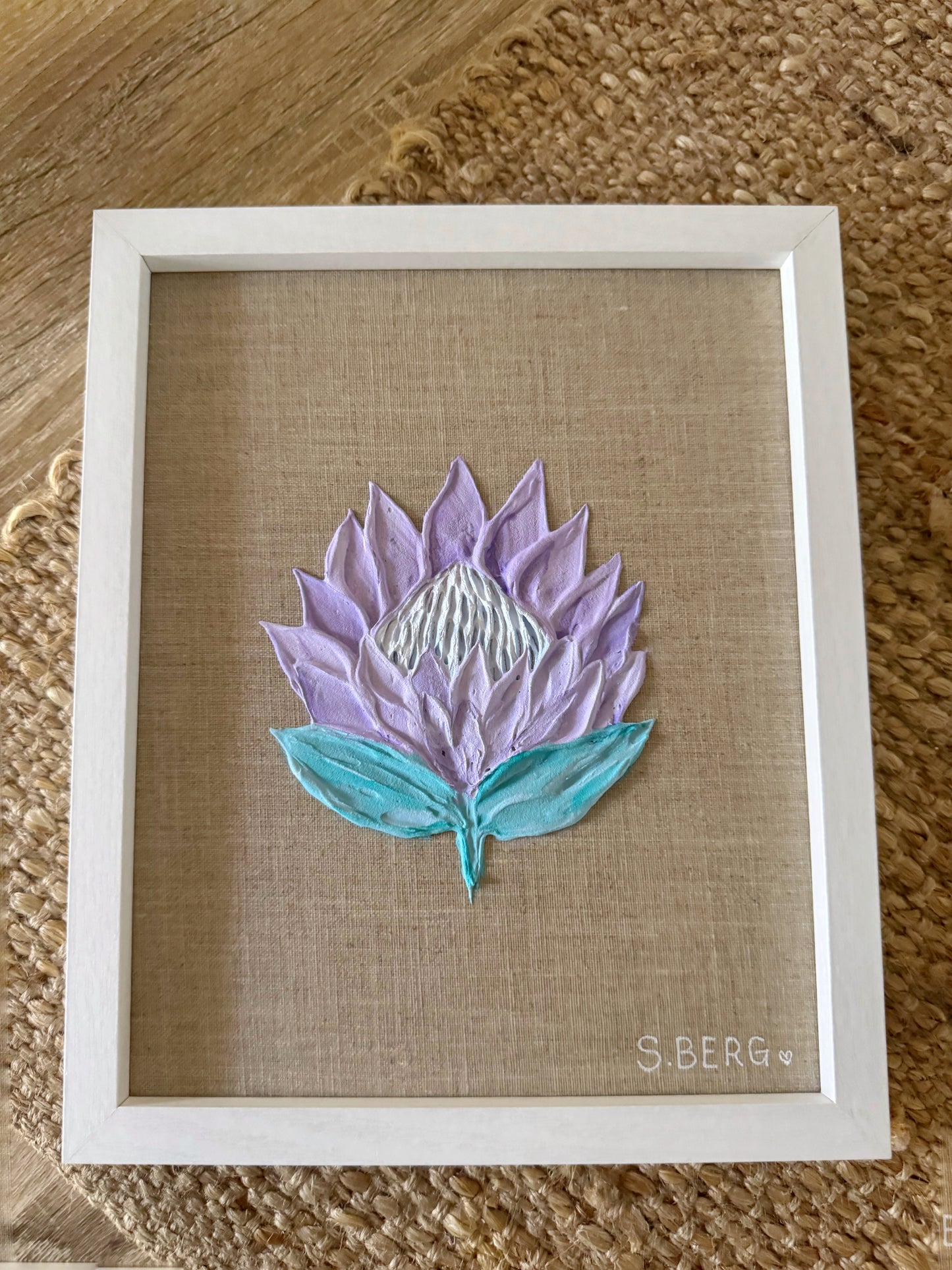 ‘Lavender Haze’ -Original Textured Artwork On linen