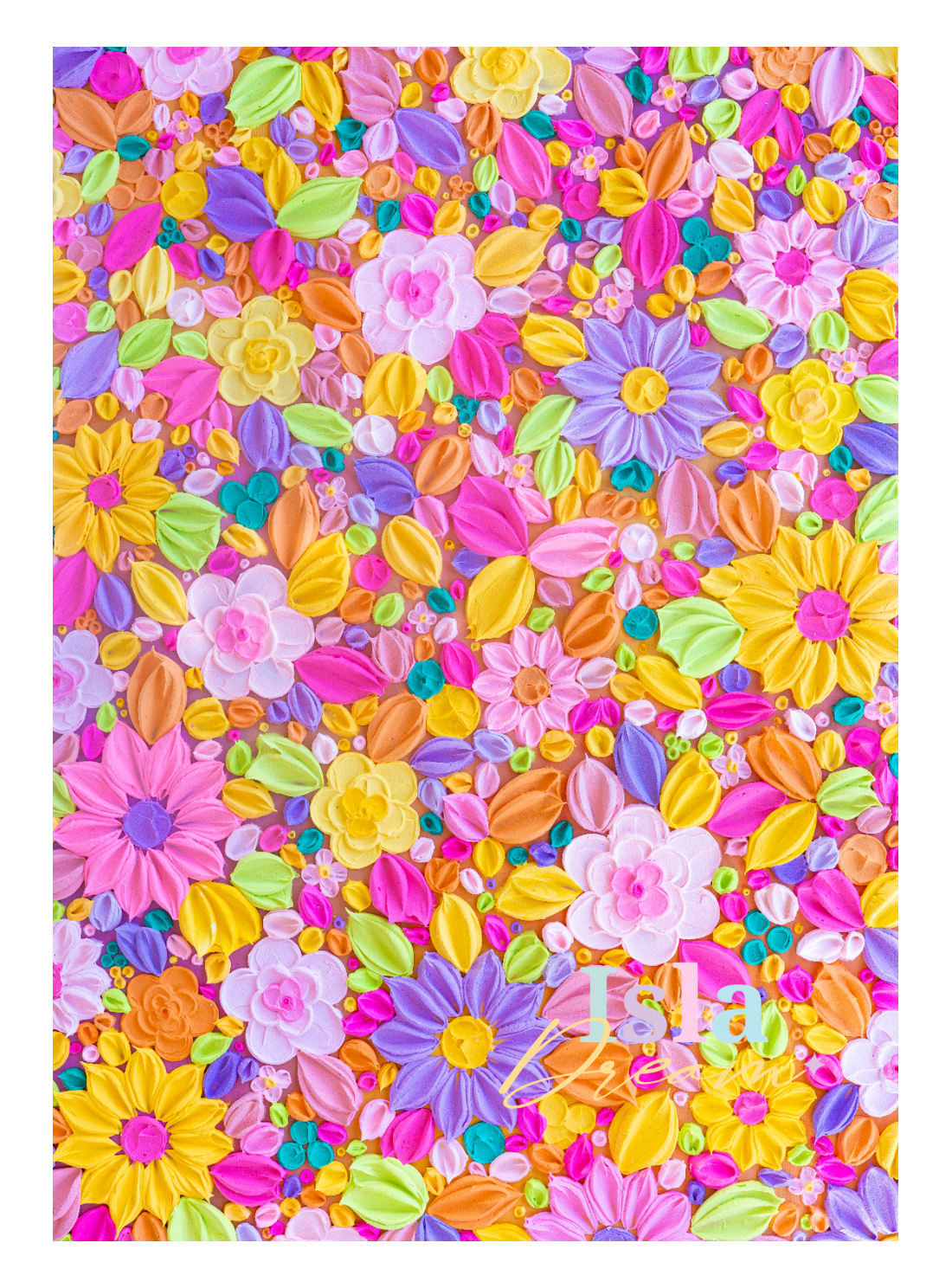 Electric Blooms Print