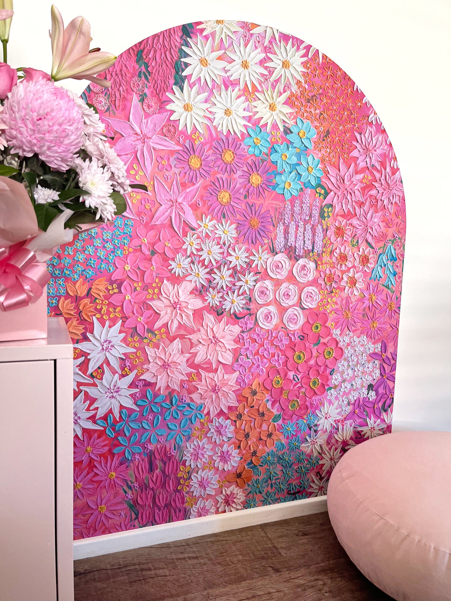 Blossom Boulevard Textured Flower Arch