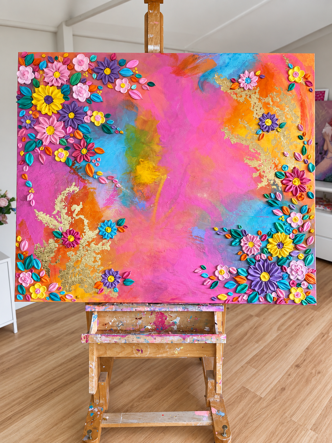 ‘Bright Side’ - Original Textured Artwork On Canvas