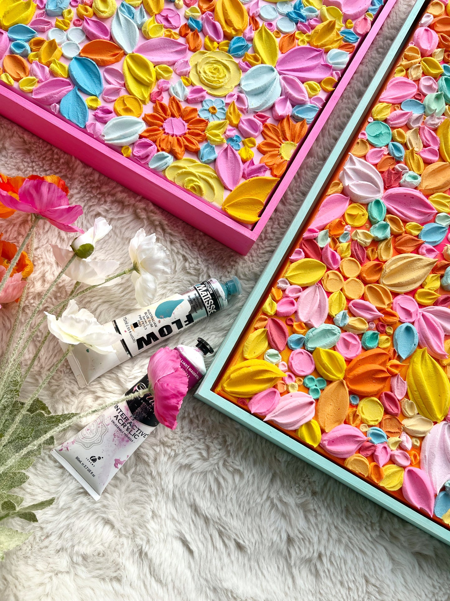 ‘Colourpop’- Original Textured Artwork On Canvas