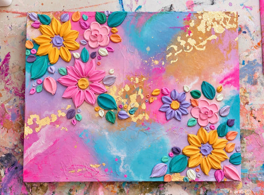 ‘Baby bright’- Original Textured Artwork On Canvas