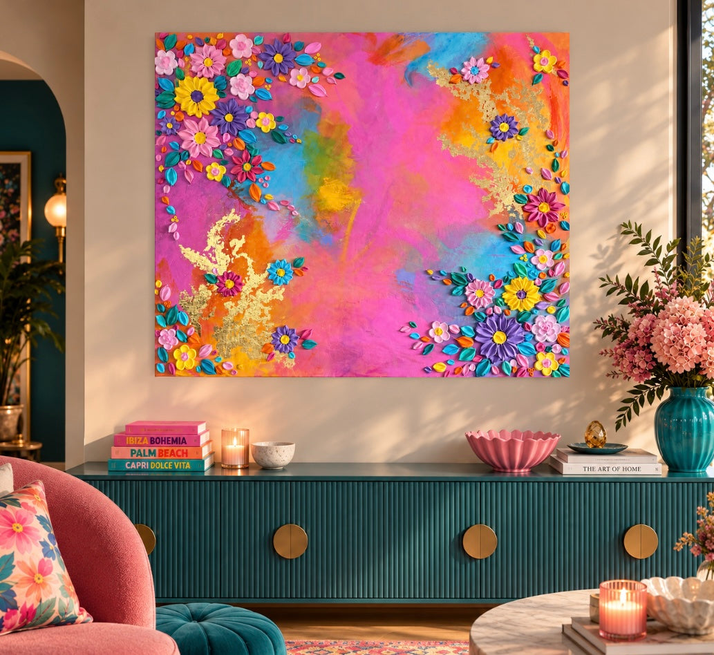 ‘Bright Side’ - Original Textured Artwork On Canvas