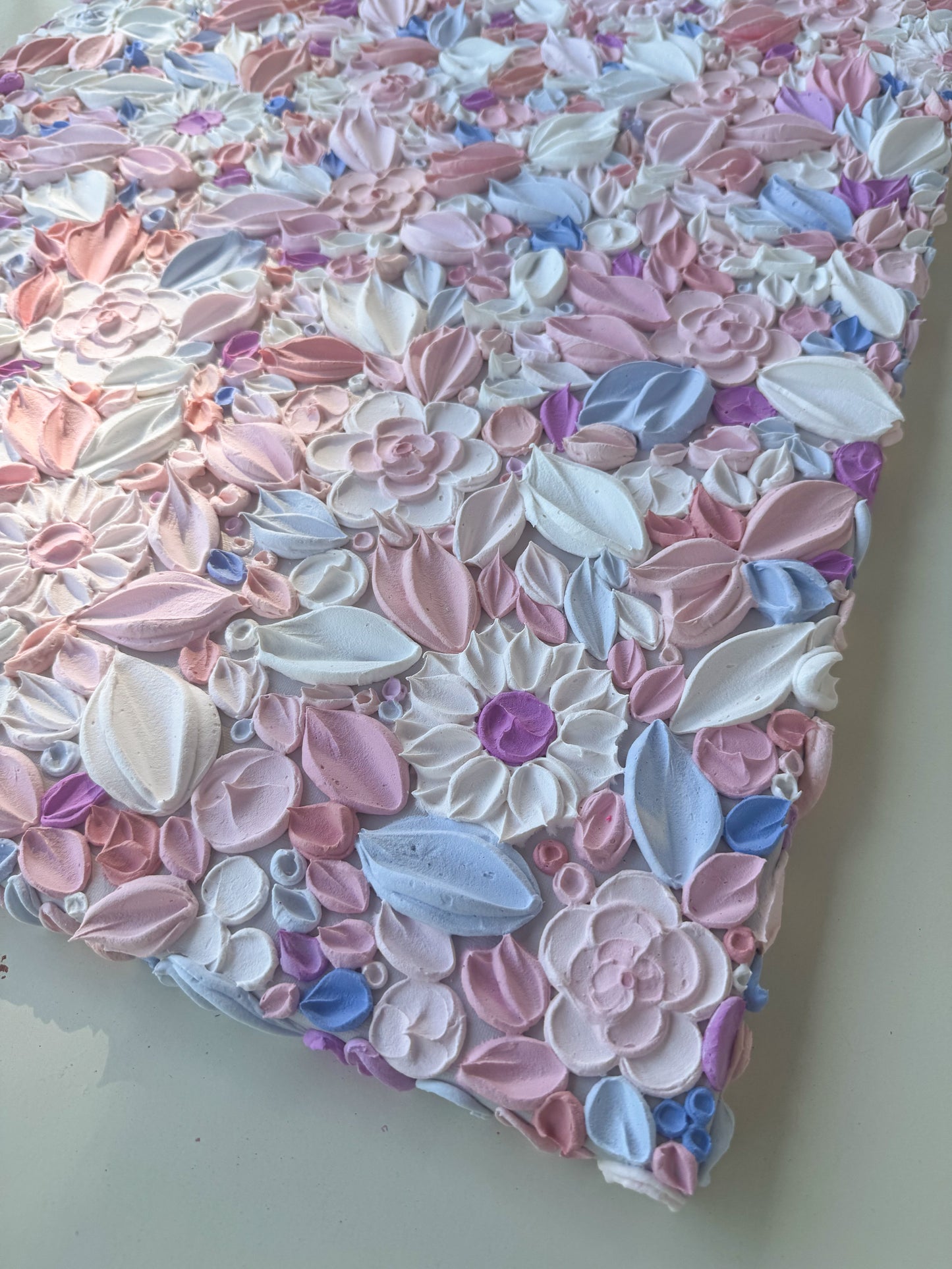 ‘For Christina’ - Textured floral art on canvas