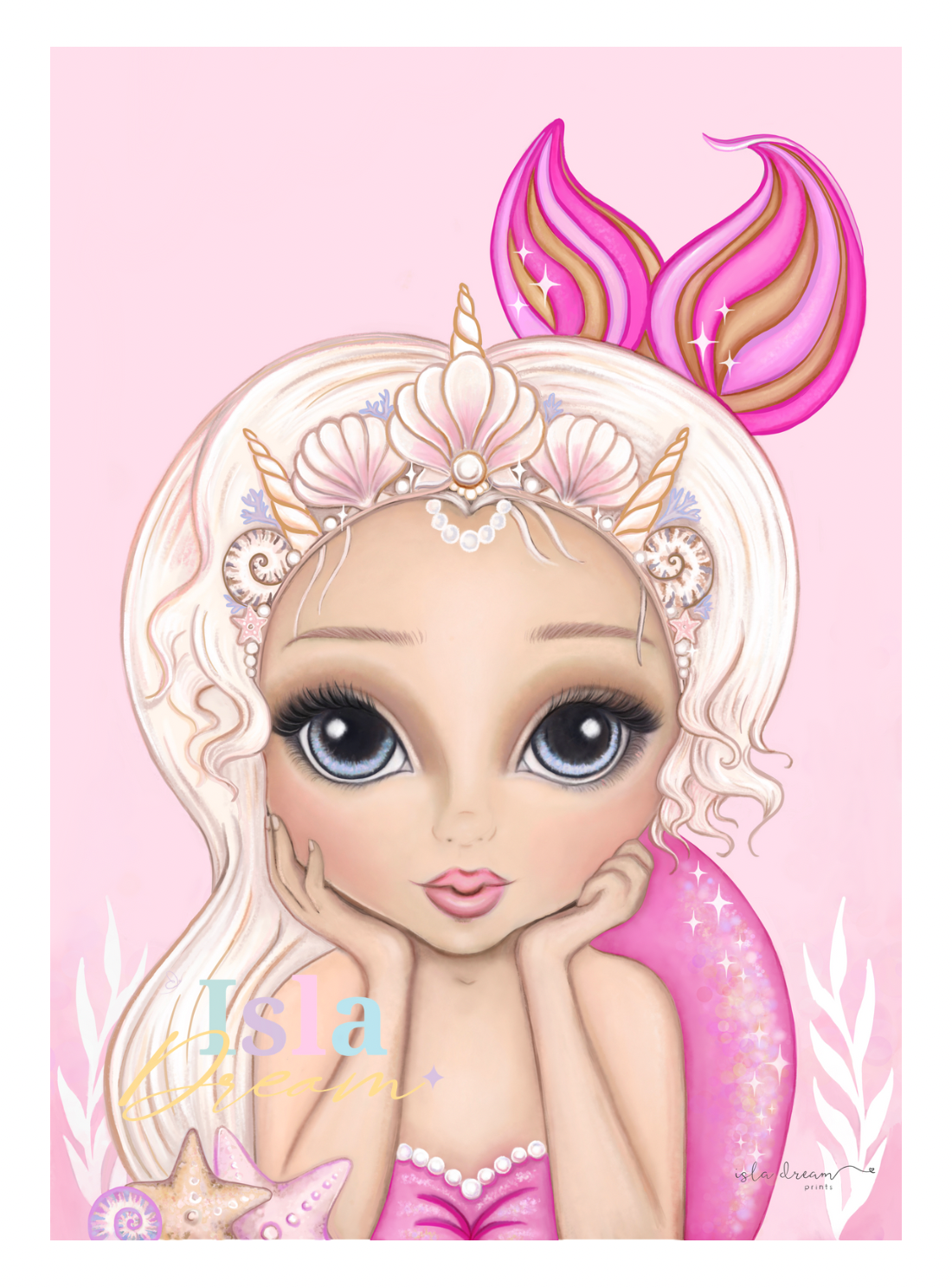 Isabella the Mermaid Print