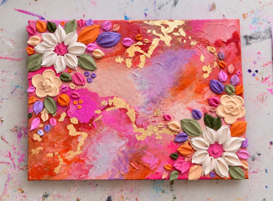 ‘Golden hour’ -Original Textured Artwork On Canvas