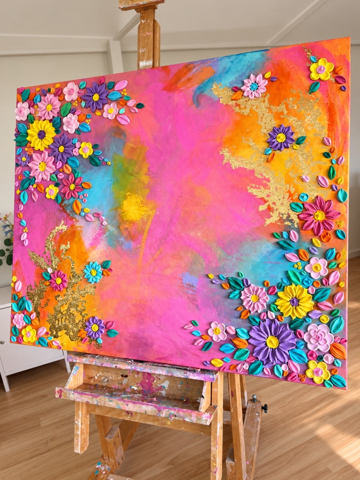 ‘Bright Side’ - Original Textured Artwork On Canvas