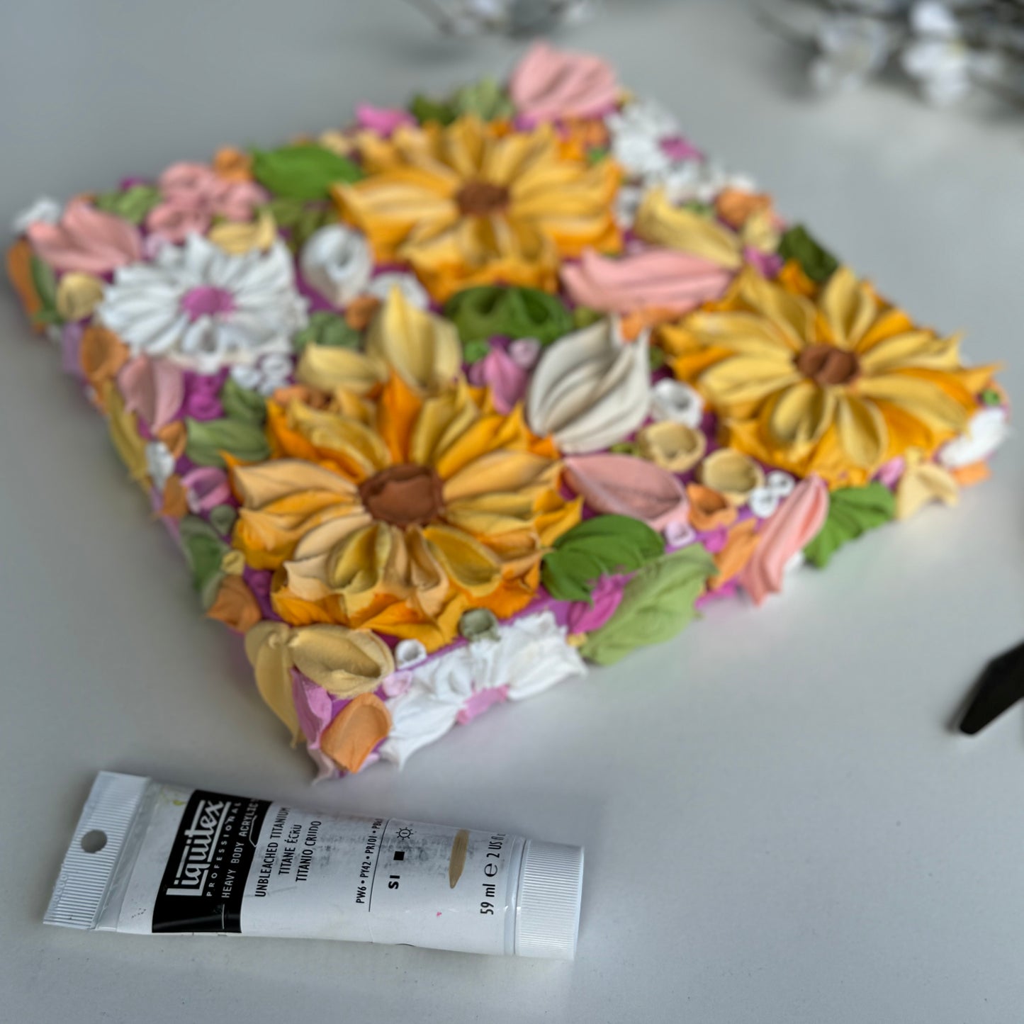 ‘Just bloom’ - Original Textured Artwork On Canvas
