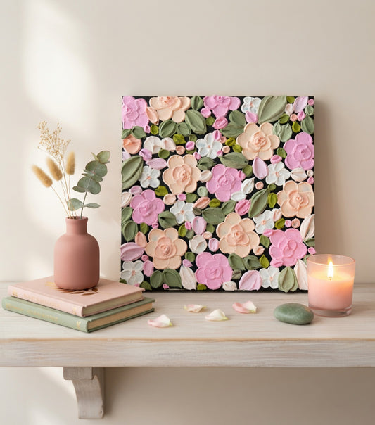 ‘Rosie’- Original Textured Artwork On Canvas