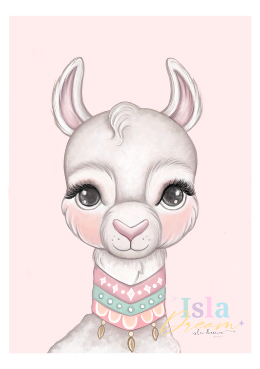 Lana the Llama Print
