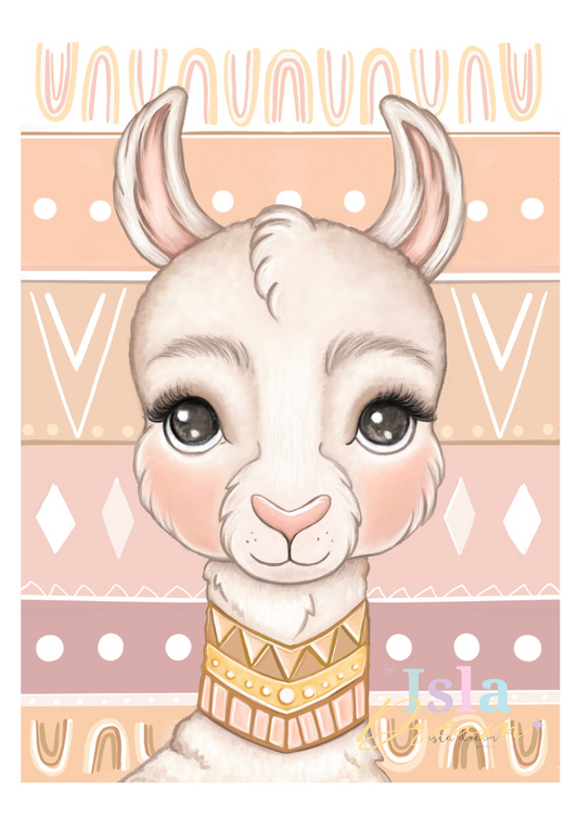 Loki the Llama Print