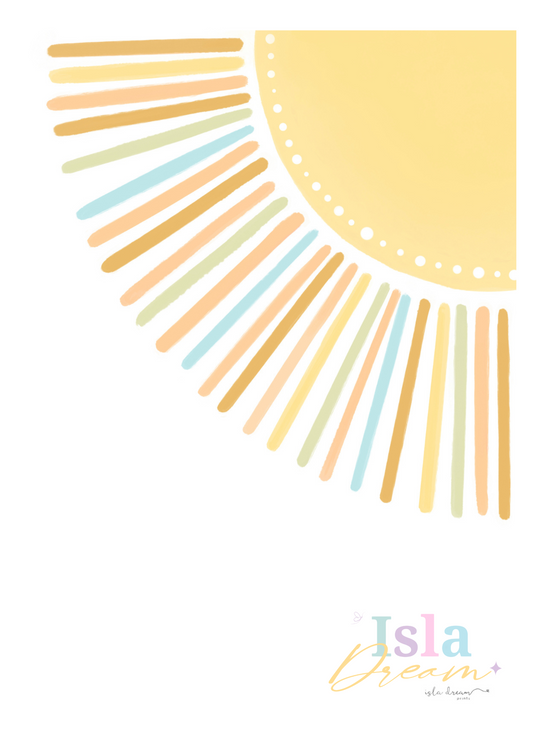Hello Sunshine Print - Brights