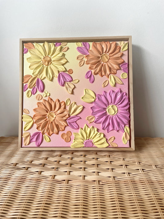 ‘Pink Lemonade’ Original Textured Artwork On Canvas