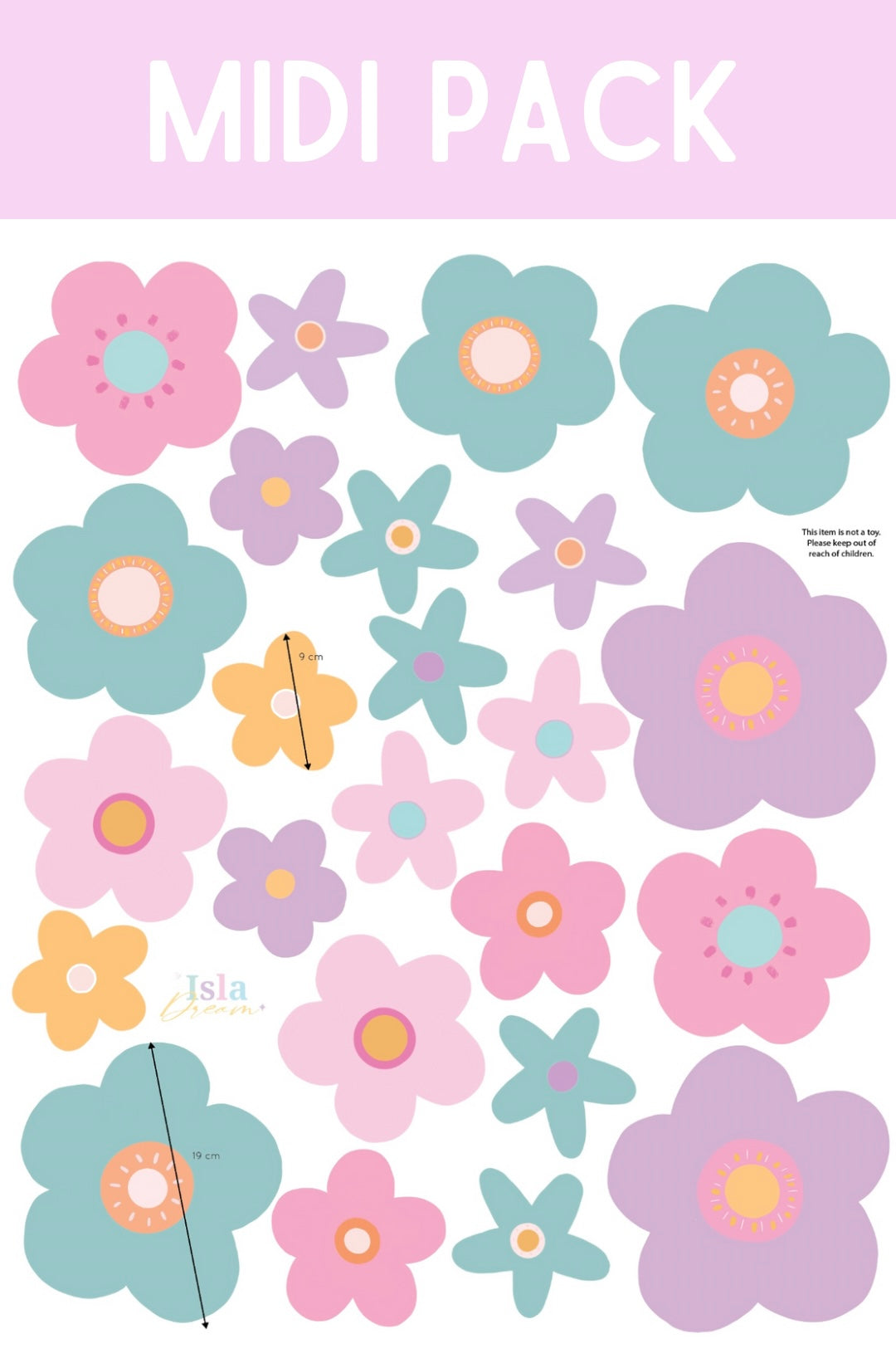 Sierra Flower Wall Decals  - Mini & Midi