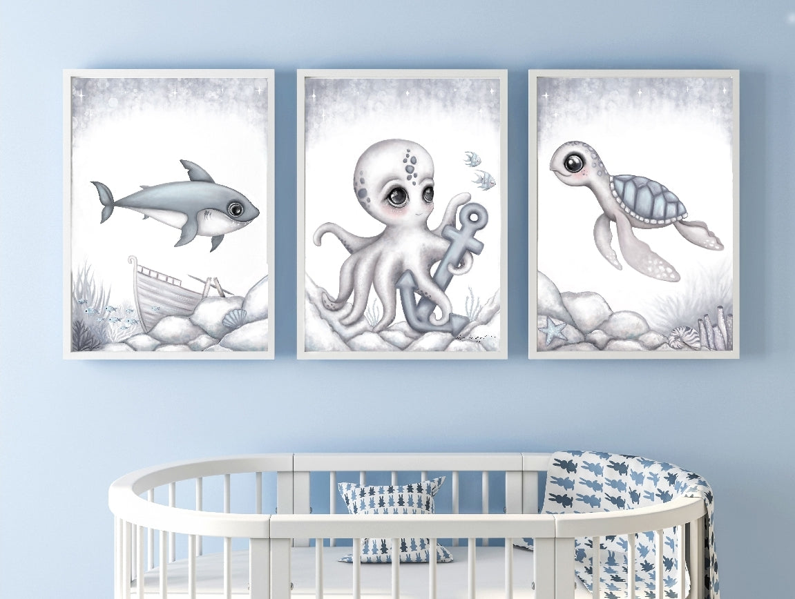 Kai the sea turtle print - Isla Dream Prints