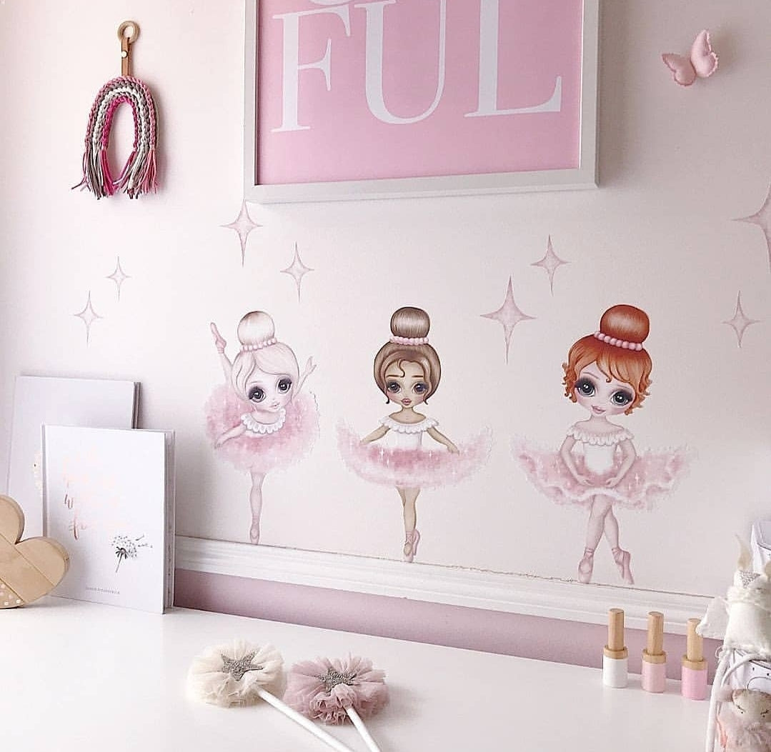 Ariana the Ballerina Wall Decals - A4