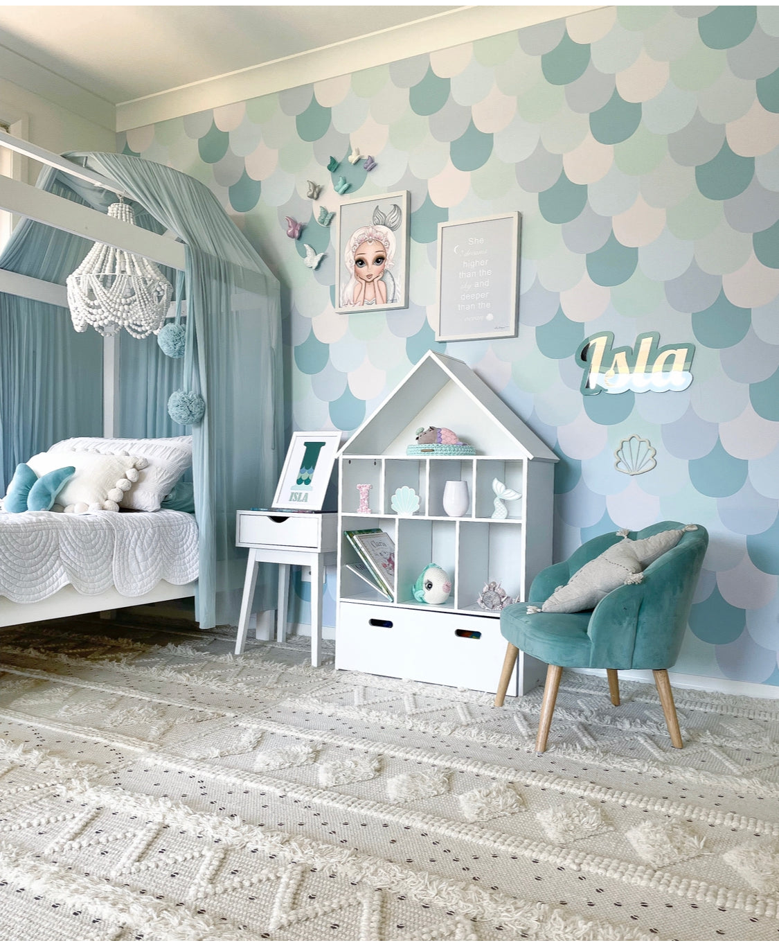 Mermaid prints - available in 5 colours - Isla Dream Prints