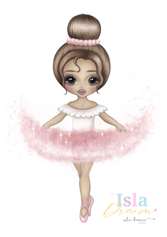 Ariana the Ballerina Print - Pink