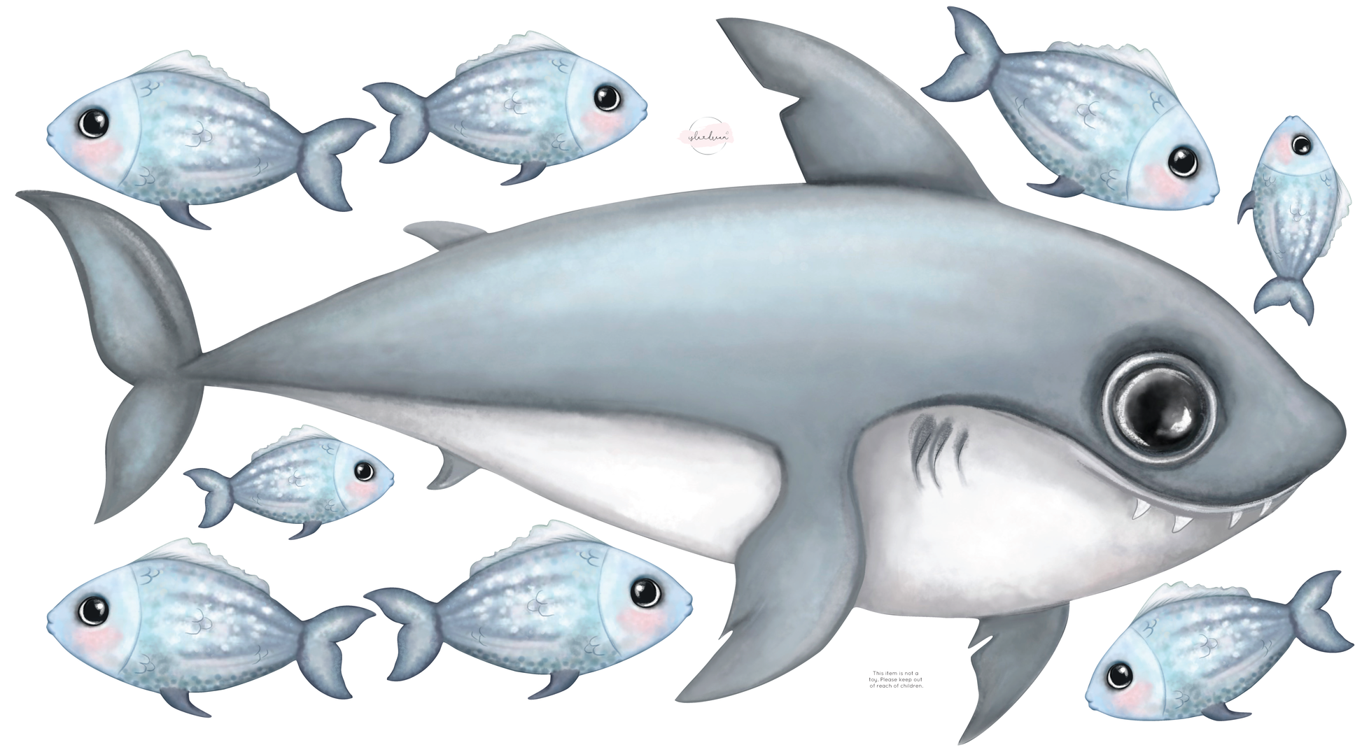 Sea Creatures - Fabric Wall Decals various sizes - Isla Dream Prints