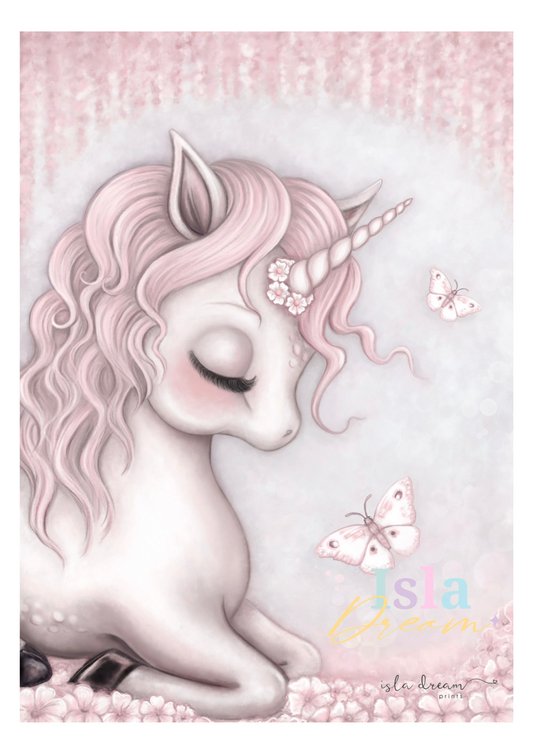 Aubrey the Unicorn Print