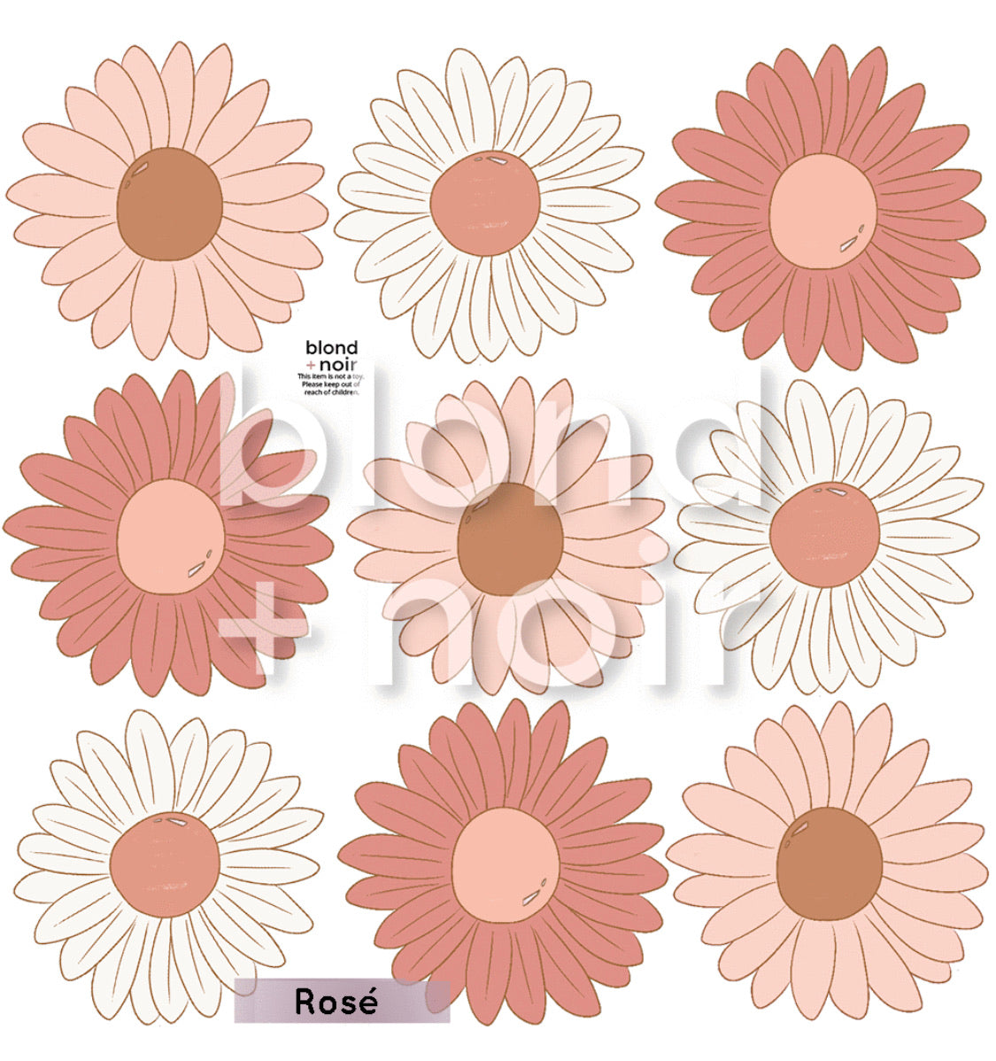 Boho Daisy Chain Florals - Fabric wall decals - Isla Dream Prints