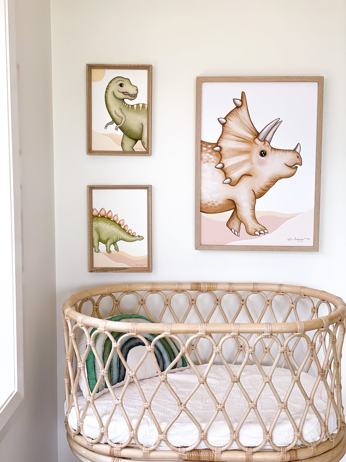Teddy the Triceratops Dinosaur Print