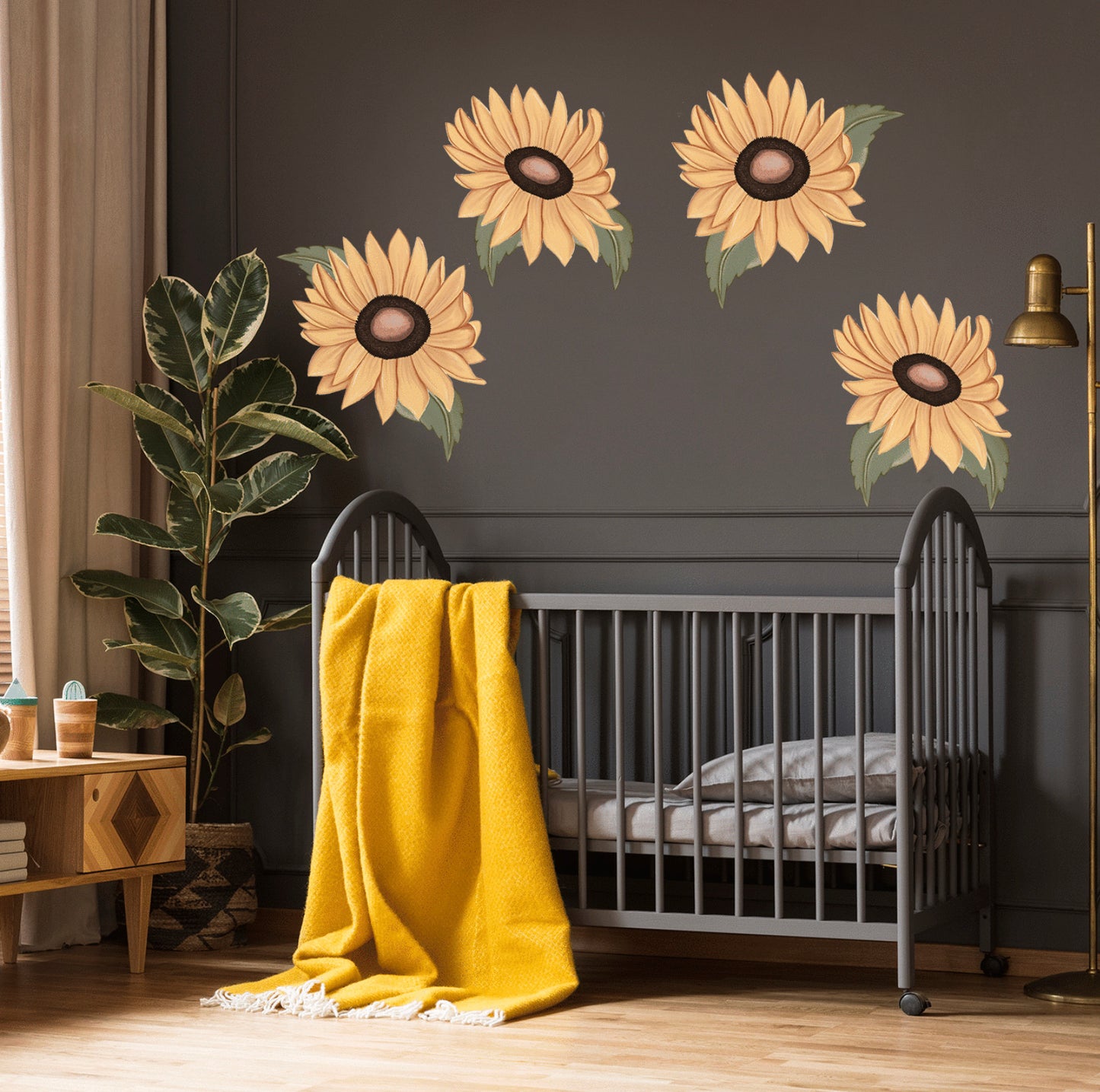 Sunflowers - Fabric wall decals - Isla Dream Prints