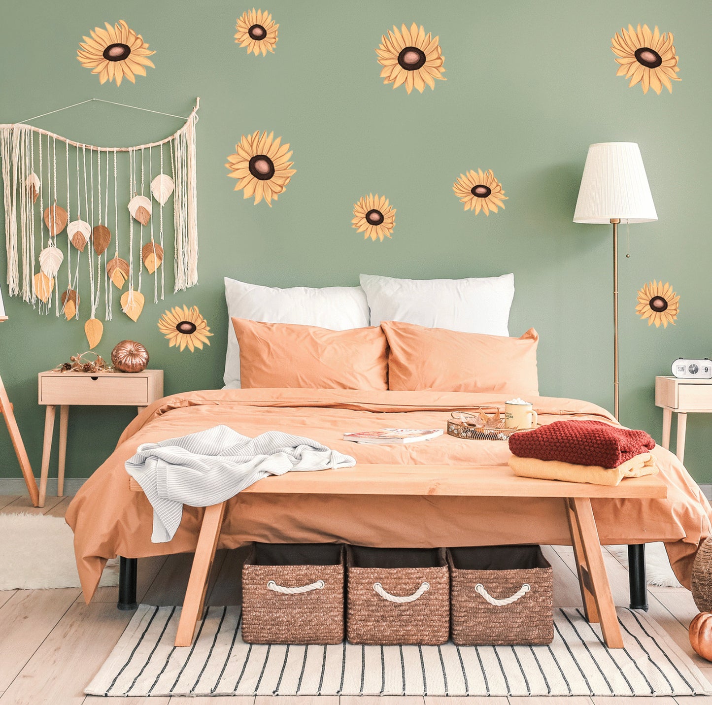 Sunflowers - Fabric wall decals - Isla Dream Prints