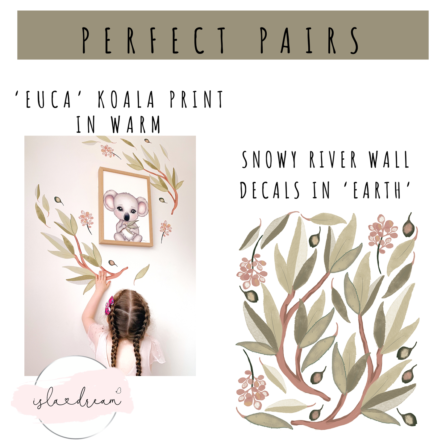 Euca the koala print- 2 colours - Isla Dream Prints