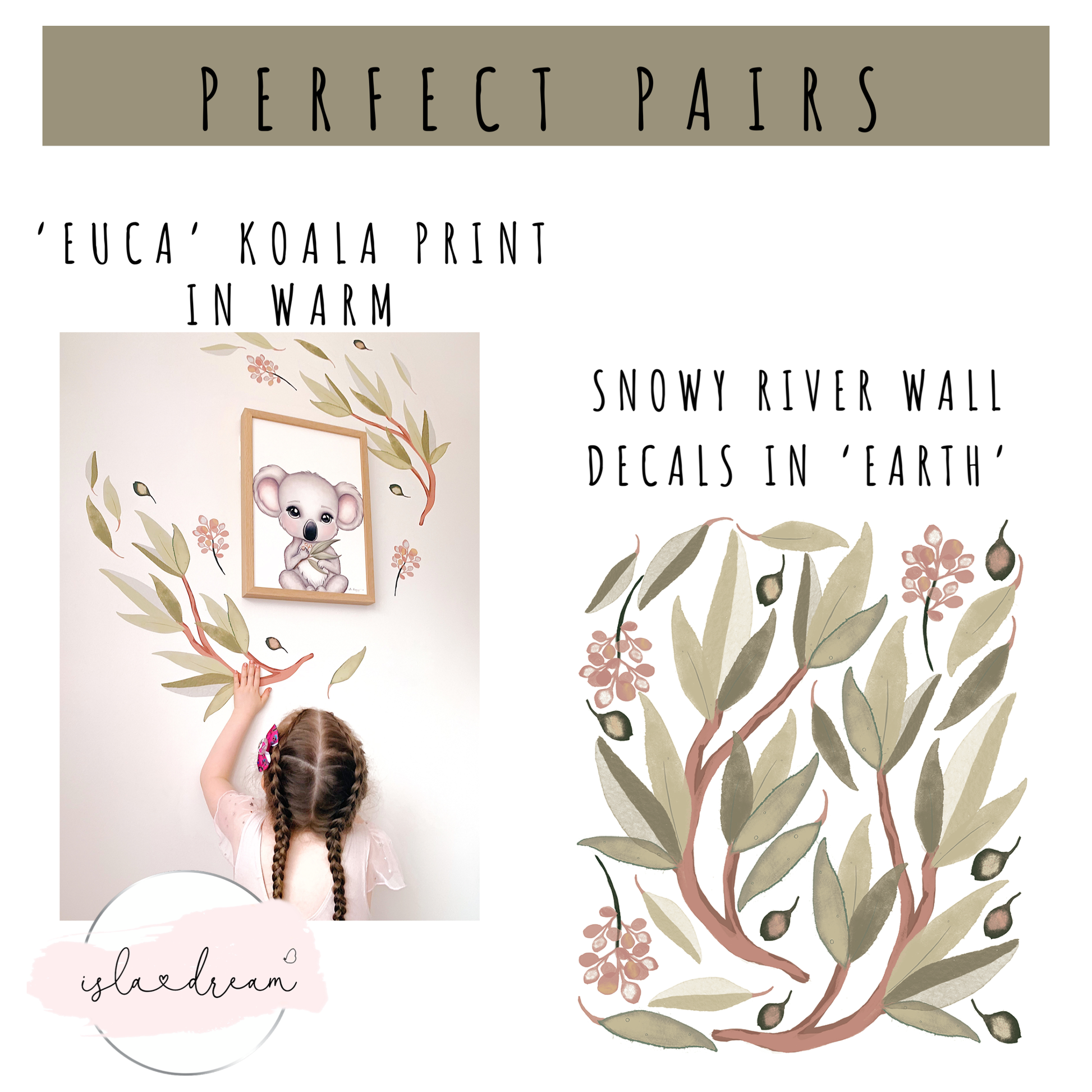 Euca the koala print- 2 colours - Isla Dream Prints