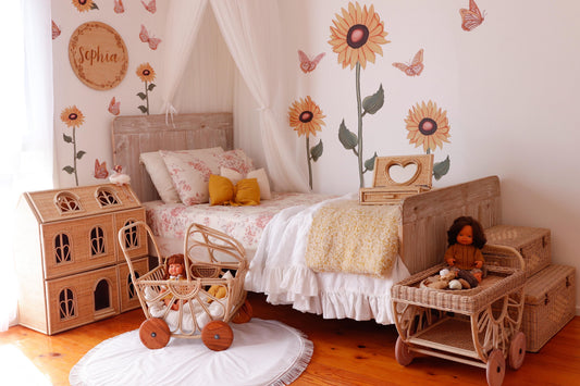 Sunflowers - Fabric wall decals - Isla Dream Prints