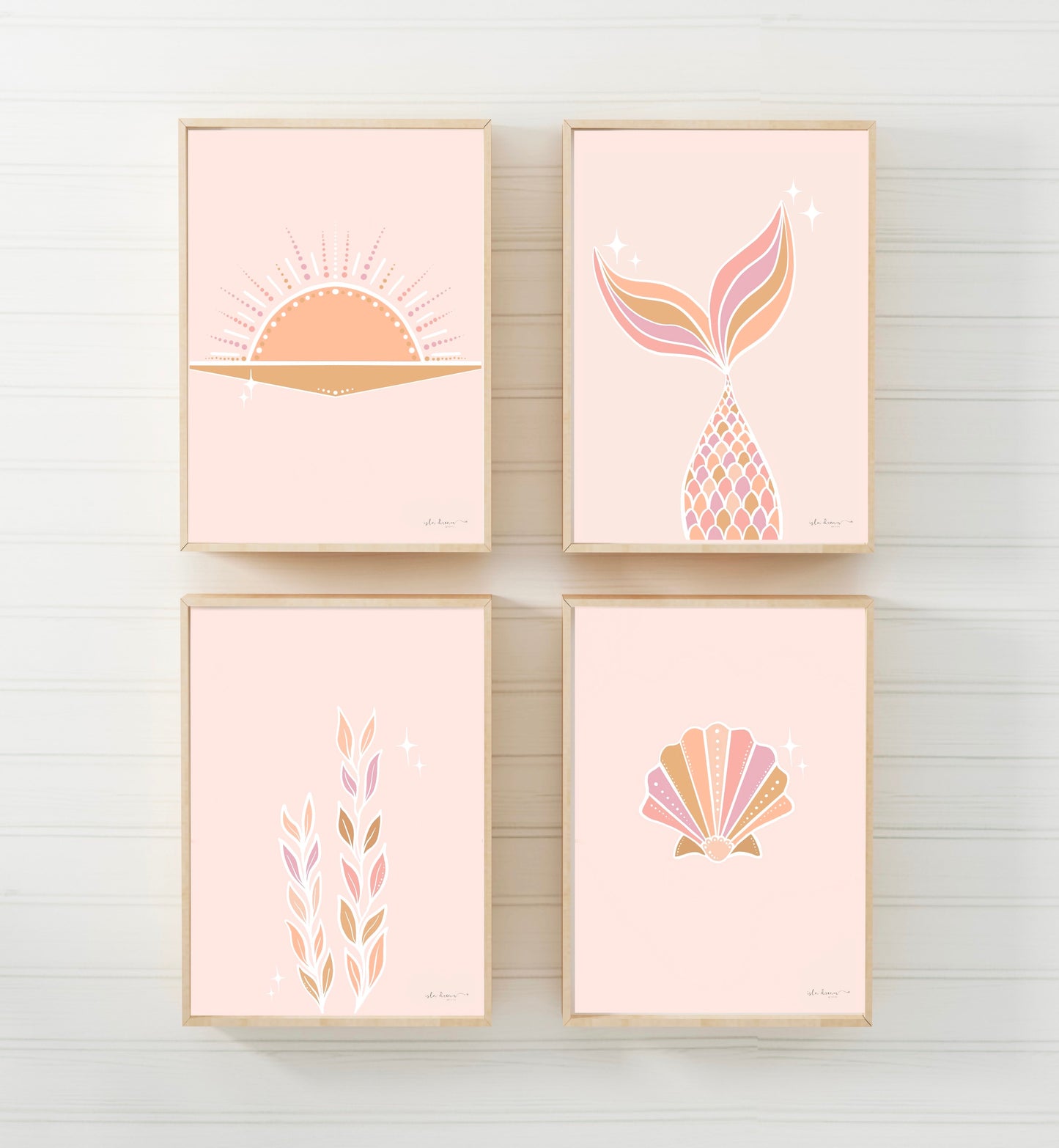 Boho Sunset Print - Peach